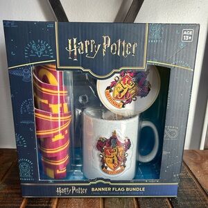 Harry Potter GRYFFINDOR Mug Banner Flag And Coaster Bundle Box Set NEW